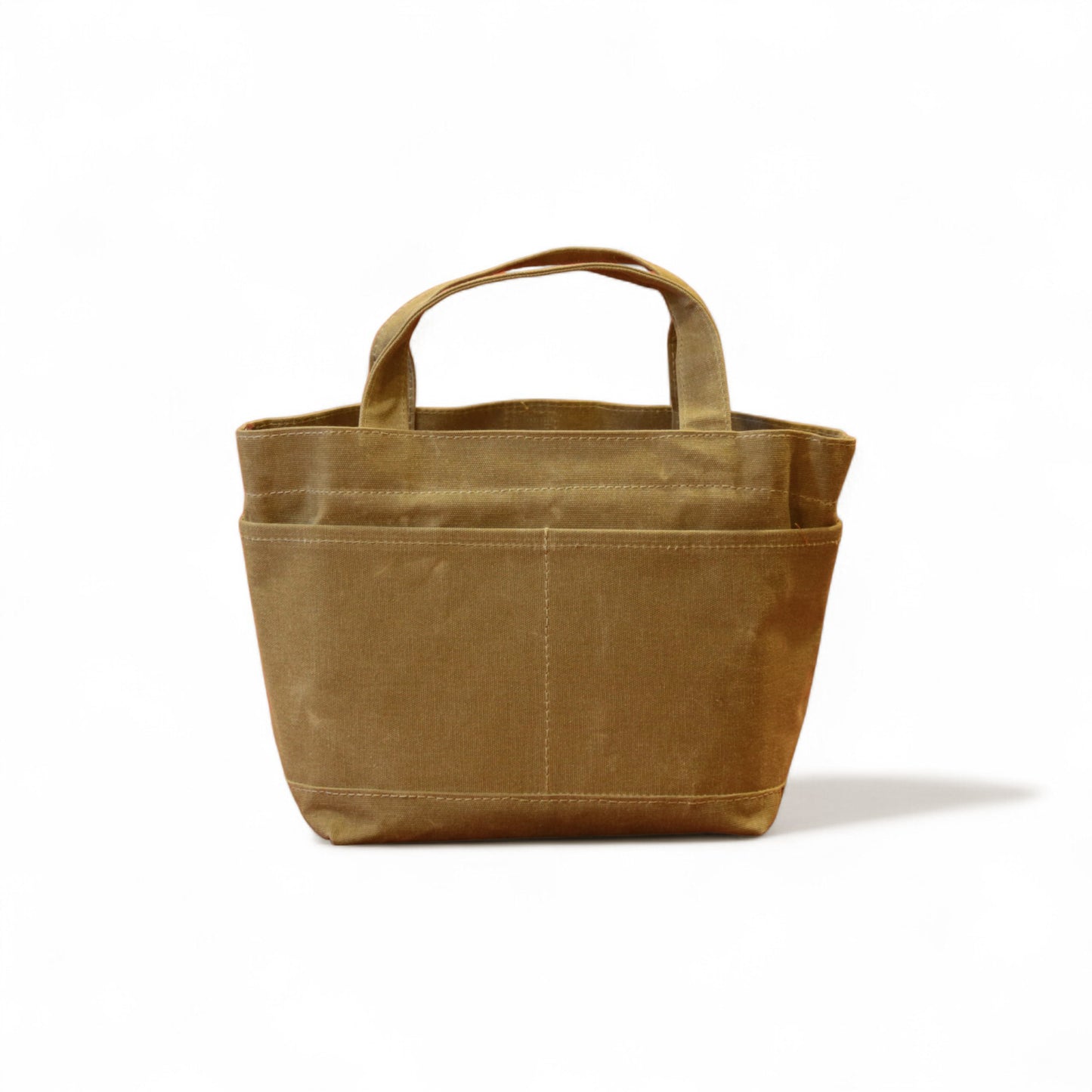 Orta Boy Dış Cepli Camel Tote Çanta
