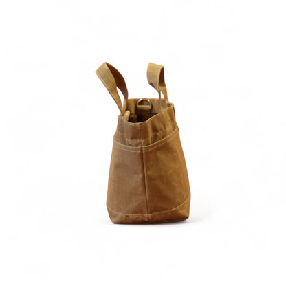 Orta Boy Dış Cepli Camel Tote Çanta