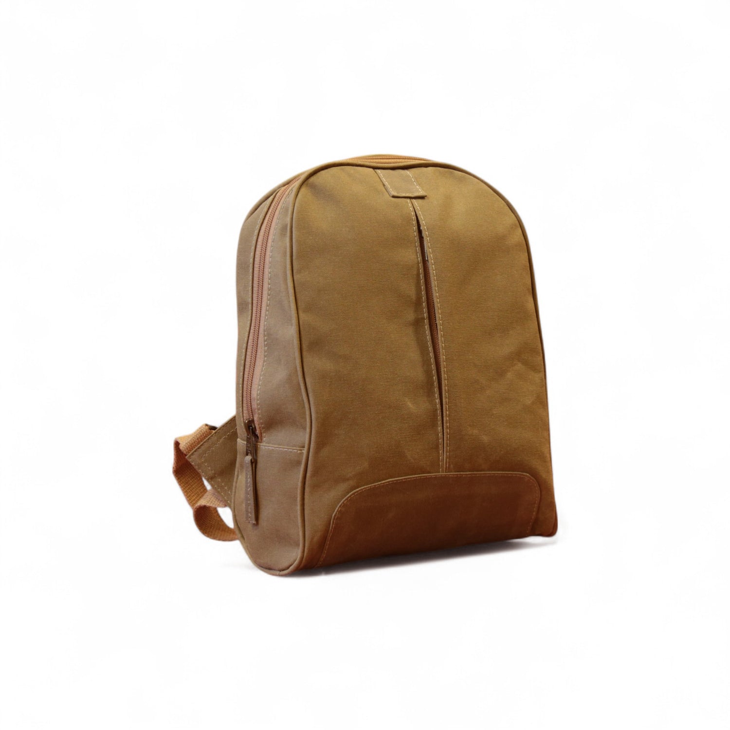 Fermuarlı Camel Sırt Çantası