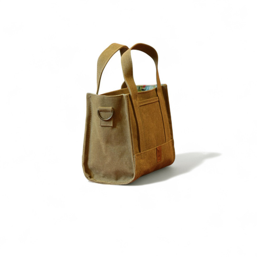 Orta Boy Camel Tote Çanta