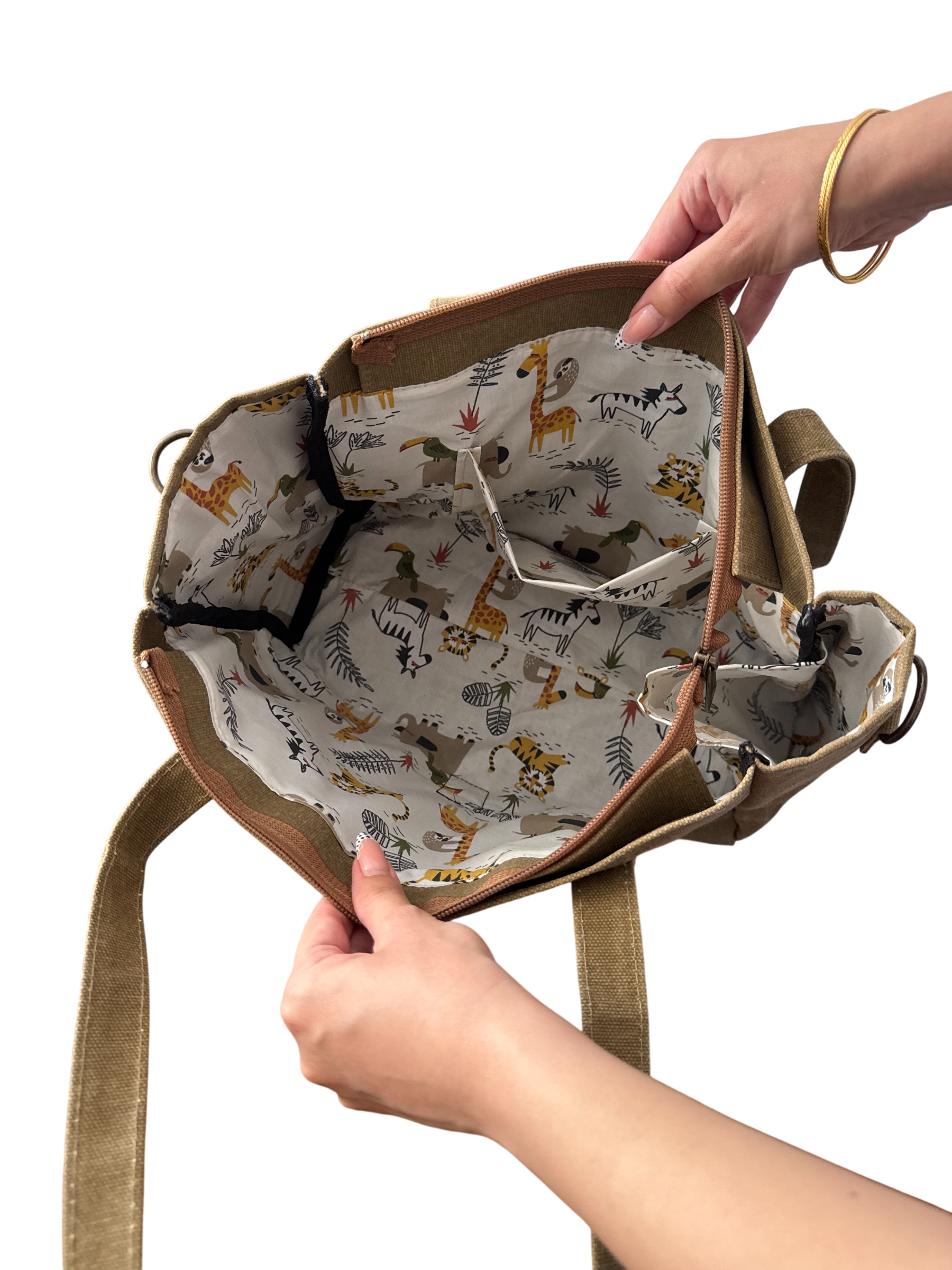 Büyük Boy Karamel Tote Çanta